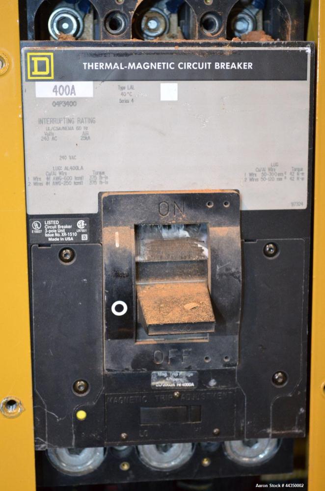 Used CAT / Olympian 100 kW Natural Gas Generator Set, Model 97A02875-S, Serial #2035166. Generac 7.4 liter engine. 3/60/120/208V. 400 Amp main-line circuit breaker. Weather enclosure, 186 hours, year...