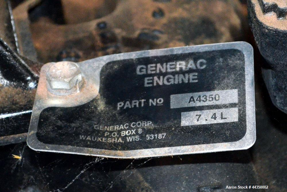Used CAT / Olympian 100 kW Natural Gas Generator Set, Model 97A02875-S, Serial #2035166. Generac 7.4 liter engine. 3/60/120/208V. 400 Amp main-line circuit breaker. Weather enclosure, 186 hours, year...