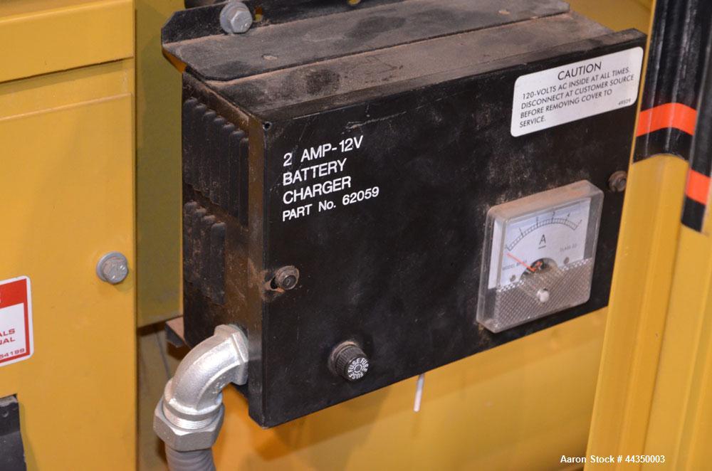 Used CAT / Olympian 100 kW natural gas generator set, model 97A02875-S, SN-2035167. Generac 7.4 L engine. 3/60/120/208V, 12 lead reconnectable to other voltages. 400 Amp main-line circuit breaker. We...