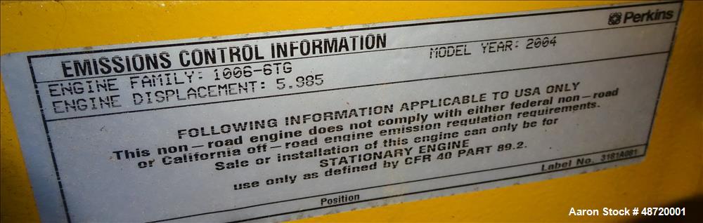 Used Caterpillar / Olympian 100 kW Standby Diesel Generator Set, Model D100P1.