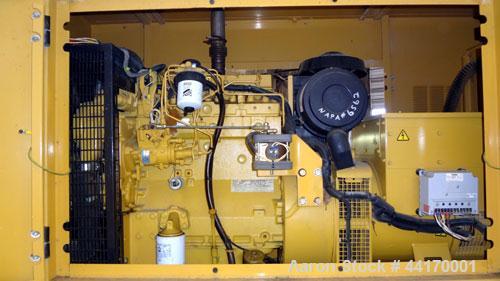 Used Cat / Olympian 40kW Standby (36kW prime) Trailered Diesel Generator Set, Model D40P2, SN-OLY00000PNPF02914. Perkins engine rated 75 HP @ 1800 RPM. 3/60/120/208V. 12 lead reconnectable. 150 Amp m...