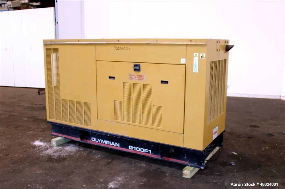 Used Caterpillar / Olympian 100 kW natural gas generator, model G100F1. Ford LS