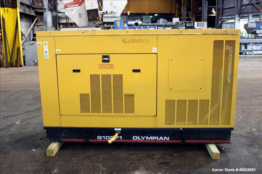 Used Caterpillar / Olympian 100 kW natural gas generator, model G100F1. Ford LS