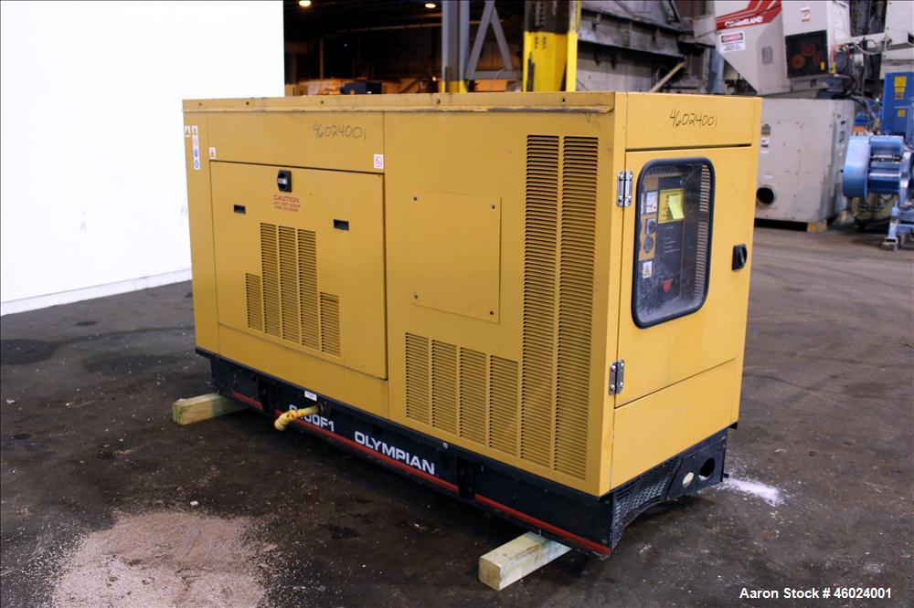 Used Caterpillar / Olympian 100 kW natural gas generator, model G100F1. Ford LS