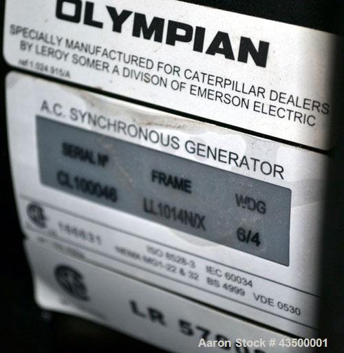New- CAT / Olympian G20G1 20kW natural gas generator set. GM engine 3.0L rated 50 HP @ 1800 RPM SN-GMW00334. 3/60/277/480V 12 lead re-connectable. Main-line circuit breaker. Weather protective enclos...