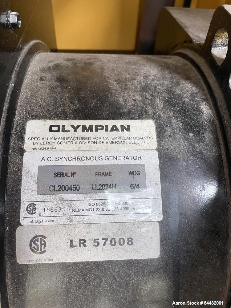 Used Olympian G60F3 Natural Gas Generator – 60 kW Standby Power Generator with Weather Enclosure (Low Hours)