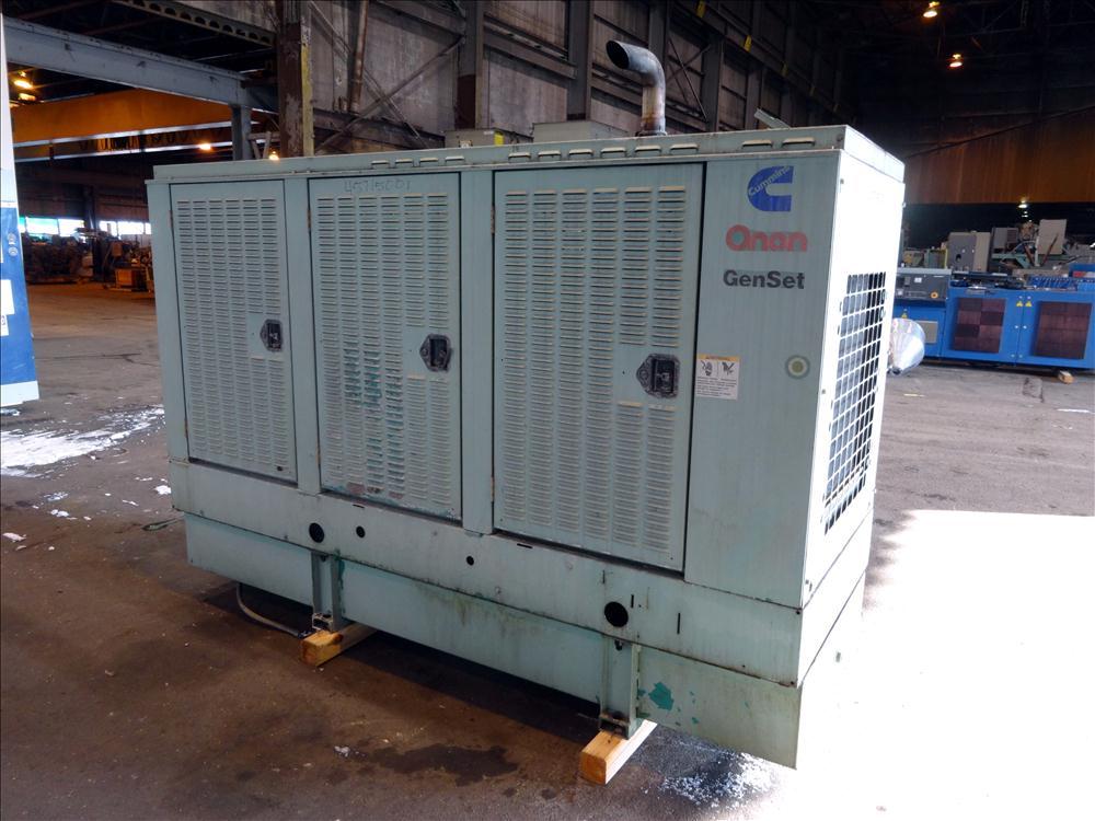 Used Cummins 100 kW standby (90 kW prime) diesel generator set, model 100DGDB,