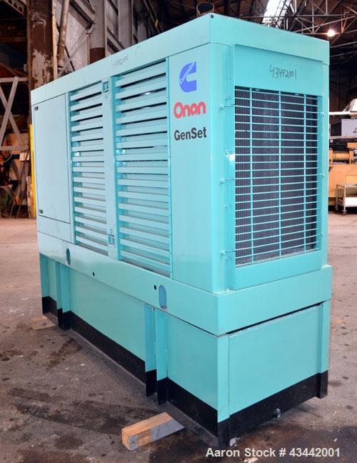 Used Cummins Onan 125 kW diesel generator set.Cummins model 125DGEA SN0B960598871.Cummins 6CT8.3-G engine rated 207 HP at 1800 RPM SN-45310956. 3/60/277/480V. 225 Amp main-line circuit breaker. Weath...