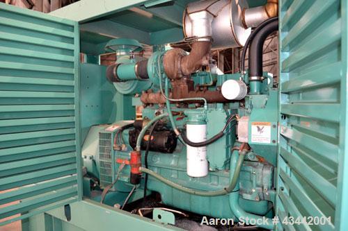 Used Cummins Onan 125 kW diesel generator set.Cummins model 125DGEA SN0B960598871.Cummins 6CT8.3-G engine rated 207 HP at 1800 RPM SN-45310956. 3/60/277/480V. 225 Amp main-line circuit breaker. Weath...