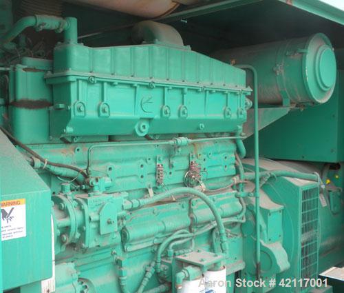 Used Cummins Onan 350 kW standby (315 kW prime) diesel generator set, model 350 DFCC, unit serial #L950594172. Cummins NTA855-G3 engine serial #11791412, rated 535 HP @ 1800 RPM, turbocharged and aft...