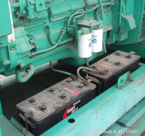 Used Cummins Onan 350 kW standby (315 kW prime) diesel generator set, model 350 DFCC, unit serial #L950594172. Cummins NTA855-G3 engine serial #11791412, rated 535 HP @ 1800 RPM, turbocharged and aft...