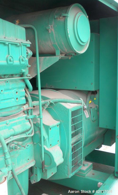 Used Cummins Onan 350 kW standby (315 kW prime) diesel generator set, model 350 DFCC, unit serial #L950594172. Cummins NTA855-G3 engine serial #11791412, rated 535 HP @ 1800 RPM, turbocharged and aft...