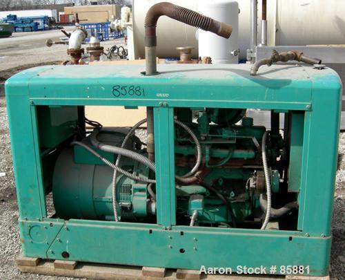 USED: Onan 45 kW natural gas generator set, model 45 OEM 15R/19096M, serial #H780353721. 1573 total hours.