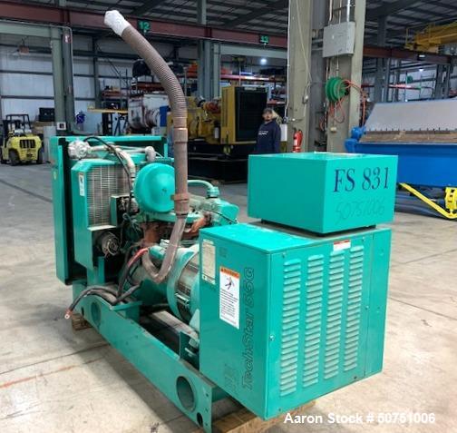 Used- Onan Natural 55 KW Gas Generator. Model 55SKBL291838