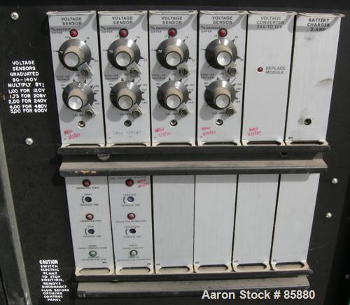Used Onan 60 KW Natural Gas Generator Set, Model 60 OEN-15/30100D, 3/60/277/480 Volt, 1800 RPM (can be wired 1/120/240 Volt). Mounted on a carbon steel frame. 1716 hours.