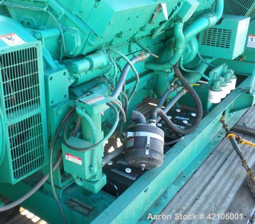 Used Cummins Onan 750 kW Standby Diesel Genset, Model 750DFJA. Cummins model KTA38-G1 engine rated 1135 HP @ 1800 RPM. Engine SN-33124087. 3/60/277/480V, 2500 Amp main-line circuit breaker. Block hea...