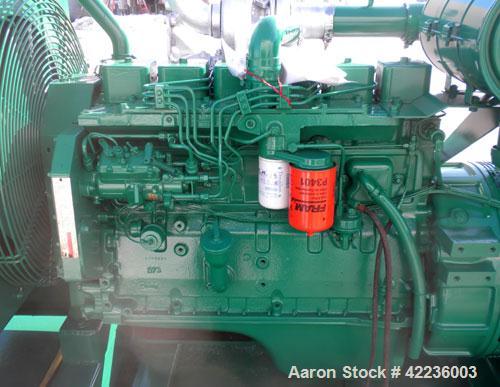 Used Cummins / Onan 80 kW standby diesel generator set, rated 58kW as single phase. Set model number 80DGDAL30481M, SN-A890201023,Cummins enginemodel 3597 SN-44324308 rated 135HP @ 1800RPM. gen 1/60/...