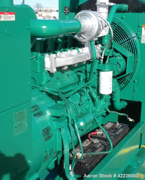 Used Cummins / Onan 80 kW standby diesel generator set, rated 58kW as single phase. Set model number 80DGDAL30481M, SN-A890201023,Cummins enginemodel 3597 SN-44324308 rated 135HP @ 1800RPM. gen 1/60/...