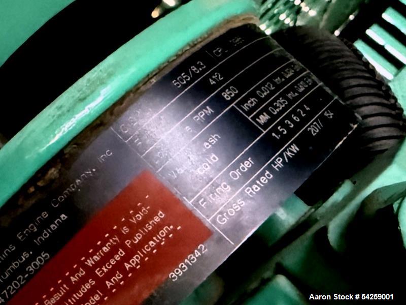 For Sale: 125 kW Cummins Diesel Generator w/ Enclosure – 889 Hours