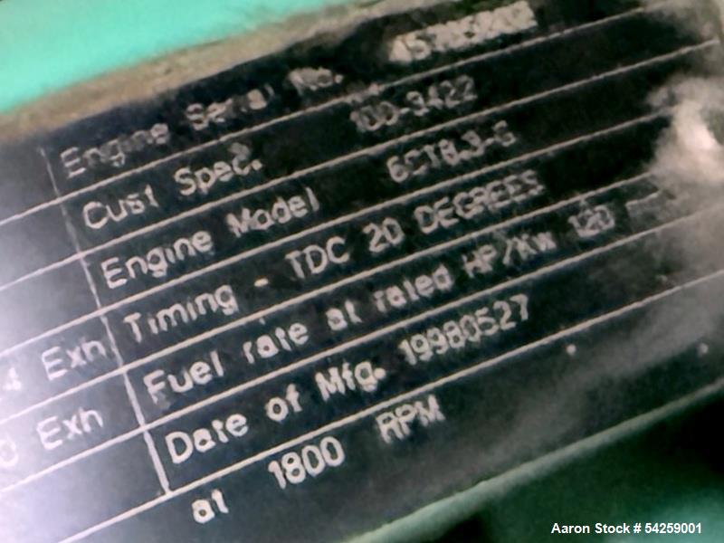 For Sale: 125 kW Cummins Diesel Generator w/ Enclosure – 889 Hours