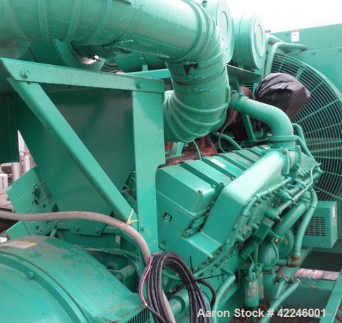 Used Cummins/Onan 1500 kW Standby Diesel Generator Set, model1500DFMB, serial #G920477218. Cummins model KTTA50-G2 engine rated 2220 hp @ 1800 rpm. 3/60/277/480V. Block heaters. 2000 amp circuit brea...