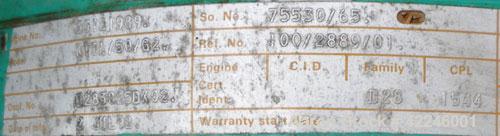 Used Cummins/Onan 1500 kW Standby Diesel Generator Set, model1500DFMB, serial #G920477218. Cummins model KTTA50-G2 engine rated 2220 hp @ 1800 rpm. 3/60/277/480V. Block heaters. 2000 amp circuit brea...