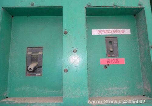 Used Cummins 230 kW standby (210 kW prime) diesel generator set, model DFAB-5563454, serial #G020390034. Cummins LTA10-G1 rated 380 hp @ 1800 rpm, serial #35062709. 3/60/277-480V with PMG. (3) Circui...