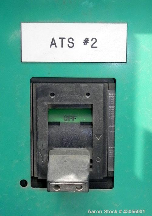 Used Cummins 500 kW standby (455kW prime) diesel generator set, model DFEK-5706978D SN-F050792988. Cummins QSX-15-G9 rated 755 hp @ 1800 rpm, EPA Tier II certified. 3/60/277-480V with PMG. (2) Circui...