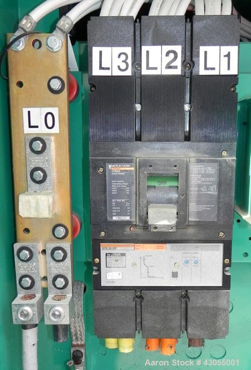 Used Cummins 500 kW standby (455kW prime) diesel generator set, model DFEK-5706978D SN-F050792988. Cummins QSX-15-G9 rated 755 hp @ 1800 rpm, EPA Tier II certified. 3/60/277-480V with PMG. (2) Circui...