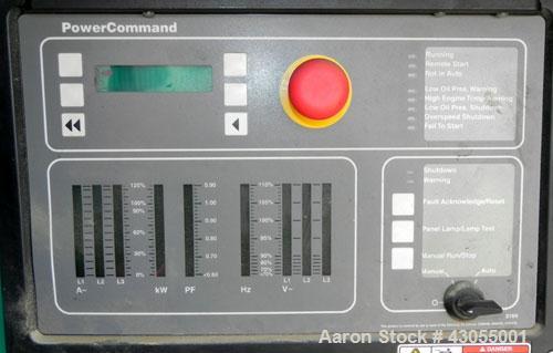 Used Cummins 500 kW standby (455kW prime) diesel generator set, model DFEK-5706978D SN-F050792988. Cummins QSX-15-G9 rated 755 hp @ 1800 rpm, EPA Tier II certified. 3/60/277-480V with PMG. (2) Circui...