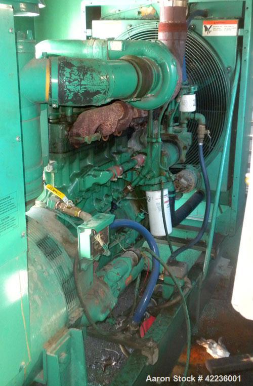Used Cummins / Onan 250kW standby diesel generator set. Generator set model 250DFM L28920N, SN-E890238107. Cummins NT-855-G3 engine, SN-30318190, rated 390 HP @ 1800 RPM. Generator 3/60/277/480V mode...