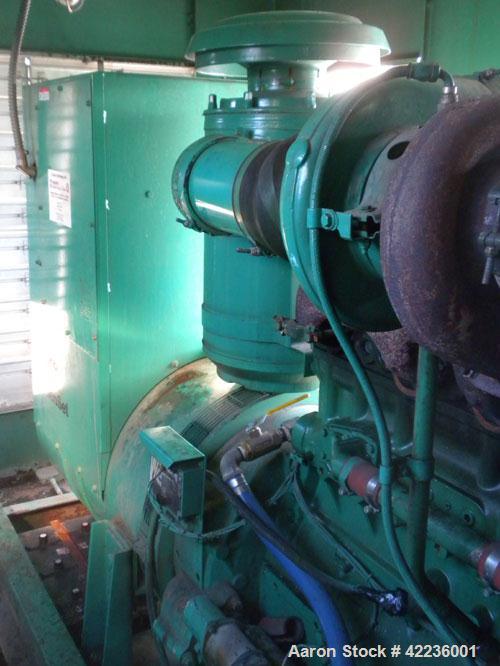 Used Cummins / Onan 250kW standby diesel generator set. Generator set model 250DFM L28920N, SN-E890238107. Cummins NT-855-G3 engine, SN-30318190, rated 390 HP @ 1800 RPM. Generator 3/60/277/480V mode...