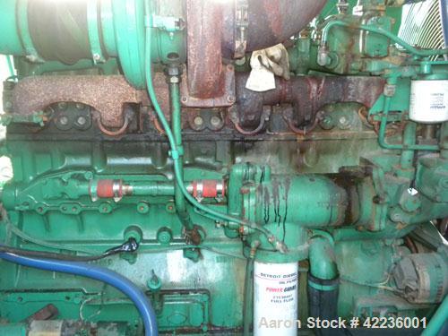 Used Cummins / Onan 250kW standby diesel generator set. Generator set model 250DFM L28920N, SN-E890238107. Cummins NT-855-G3 engine, SN-30318190, rated 390 HP @ 1800 RPM. Generator 3/60/277/480V mode...