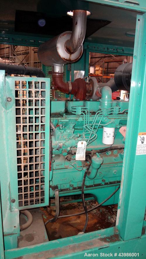 Used Cummins / Onan 80 KW standby (72kW prime) diesel generator set. Model DGDA SN-I990988710. Cummins 6BT5.9-G6 engine rated 166 HP @ 1800 RPM SN-45892032. 3/60/277/480V. 300 Amp main-line circuit b...