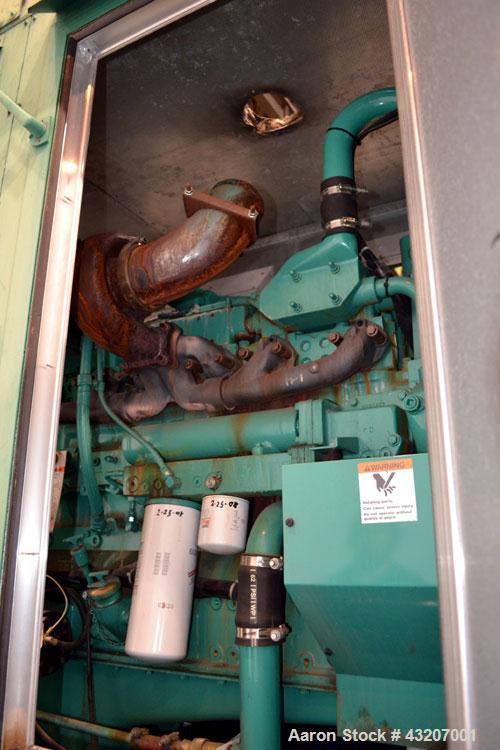 Used Cummins / Onan 300kW diesel generator set. Cummins model DQBA-4484487. Cummins N14-G2 smart power engine rated 535 hp @ 1800 RPM, SN-12017339. 3/60/277-480V, 12-lead reconnectable. PowerCommand ...