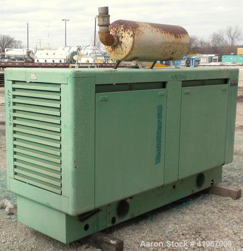 Used Onan 50kW Standby Diesel Generator Set. Model 50.ODL6B-15R26699, Serial# C850754200. 3/60/277/480V also rated 120/240 single phase. 90 Amp main-line circuit breaker. Battery charger. Weather enc...