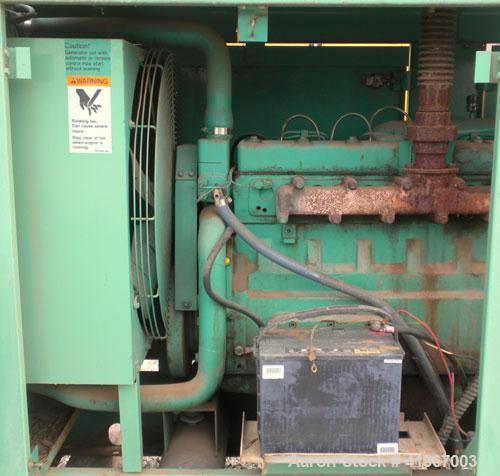 Used Onan 50kW Standby Diesel Generator Set. Model 50.ODL6B-15R26699, Serial# C850754200. 3/60/277/480V also rated 120/240 single phase. 90 Amp main-line circuit breaker. Battery charger. Weather enc...