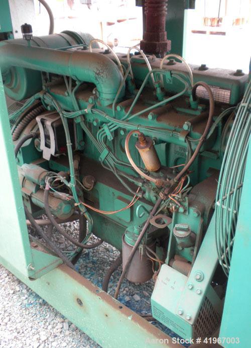 Used Onan 50kW Standby Diesel Generator Set. Model 50.ODL6B-15R26699, Serial# C850754200. 3/60/277/480V also rated 120/240 single phase. 90 Amp main-line circuit breaker. Battery charger. Weather enc...