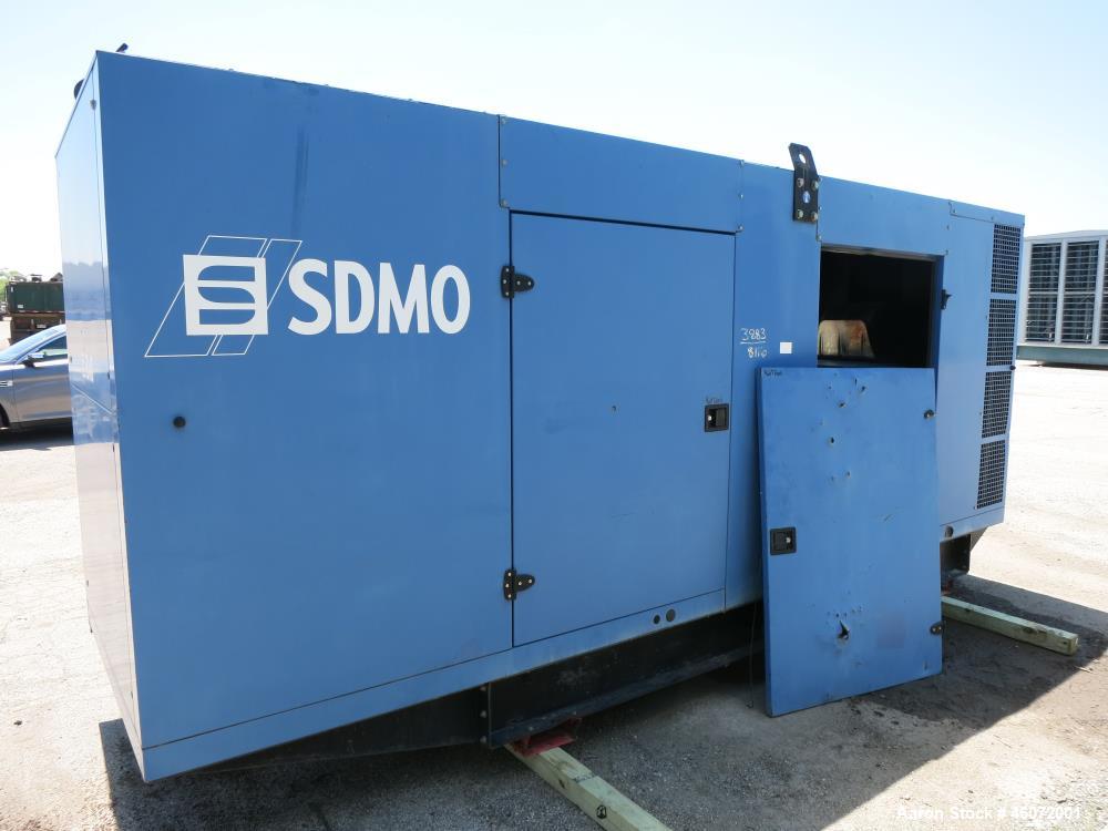 Used- SDMO / Volvo 500 kW diesel generator. Volvo TAD163IGE engine.