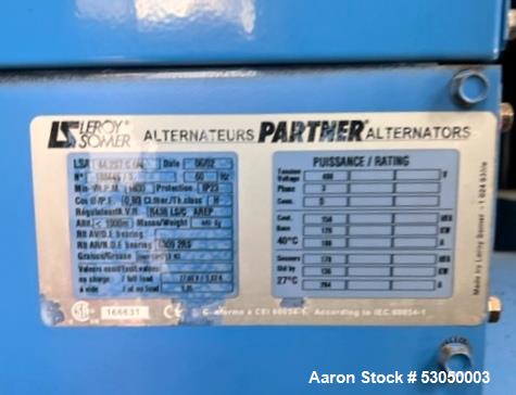 Used John Deere / SDMO 155 kVA Diesel Generator – Portable - Prime Power -Low Hours