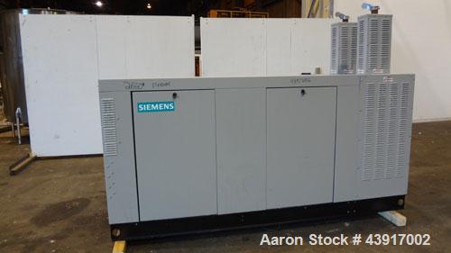 Used Siemens 150 kW Natural Gas Generator, Model T15068KNSY, SN-6065578. 3//60/277/480V. Generac WSG1068 engine 2010 EPA certified. 250 Amp main-line circuit breaker. Sound attenuated enclosure. 10 h...