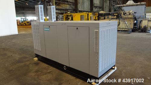 Used Siemens 150 kW Natural Gas Generator, Model T15068KNSY, SN-6065578. 3//60/277/480V. Generac WSG1068 engine 2010 EPA certified. 250 Amp main-line circuit breaker. Sound attenuated enclosure. 10 h...