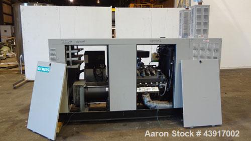 Used Siemens 150 kW Natural Gas Generator, Model T15068KNSY, SN-6065578. 3//60/277/480V. Generac WSG1068 engine 2010 EPA certified. 250 Amp main-line circuit breaker. Sound attenuated enclosure. 10 h...