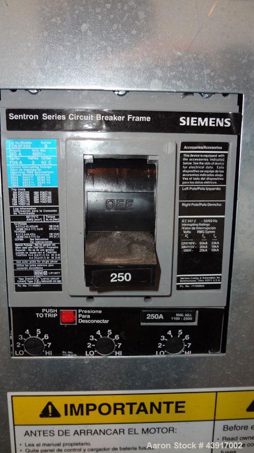 Used Siemens 150 kW Natural Gas Generator, Model T15068KNSY, SN-6065578. 3//60/277/480V. Generac WSG1068 engine 2010 EPA certified. 250 Amp main-line circuit breaker. Sound attenuated enclosure. 10 h...