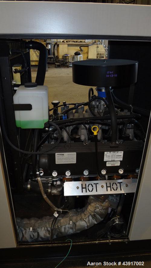 Used Siemens 150 kW Natural Gas Generator, Model T15068KNSY, SN-6065578. 3//60/277/480V. Generac WSG1068 engine 2010 EPA certified. 250 Amp main-line circuit breaker. Sound attenuated enclosure. 10 h...
