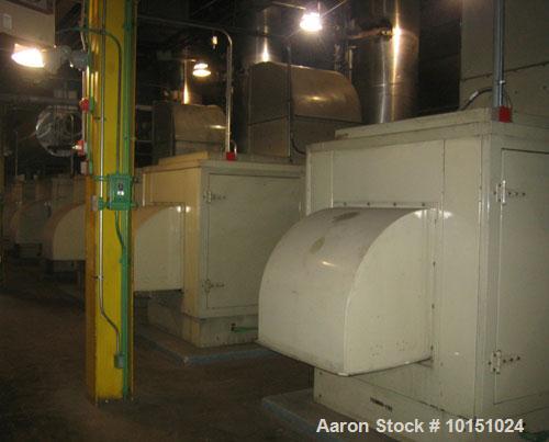 Used Co-Gen plant consisting of (6) Solar Saturn 800 kW continuous / 900 kW standby gas turbine generator sets, model GC1-SB-MA, SN-SG80757,58,59,60,61,62 each with Marathon Electric Magna One genera...