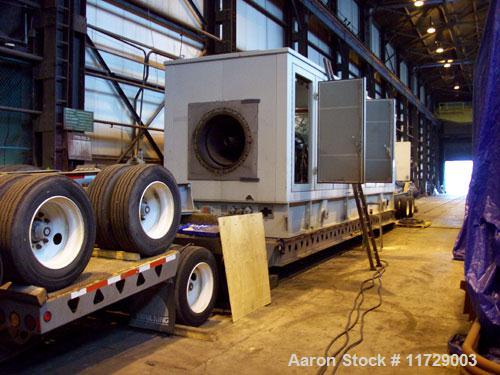 Used 5200 kW Solar Taurus 60 mobile mounted gas turbine generating unit. 3/60/13.8 kv. Primary fuel natural gas. Equipped with starting systems, controls, switchgear systems, air filter and exhaust s...