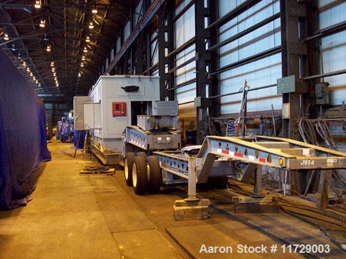 Used 5200 kW Solar Taurus 60 mobile mounted gas turbine generating unit. 3/60/13.8 kv. Primary fuel natural gas. Equipped with starting systems, controls, switchgear systems, air filter and exhaust s...
