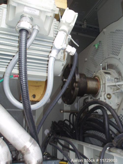Used 5200 kW Solar Taurus 60 mobile mounted gas turbine generating unit. 3/60/13.8 kv. Primary fuel natural gas. Equipped with starting systems, controls, switchgear systems, air filter and exhaust s...