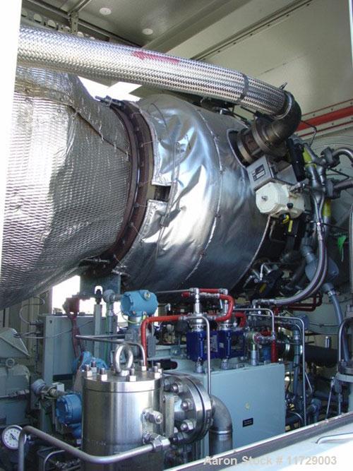 Used 5200 kW Solar Taurus 60 mobile mounted gas turbine generating unit. 3/60/13.8 kv. Primary fuel natural gas. Equipped with starting systems, controls, switchgear systems, air filter and exhaust s...